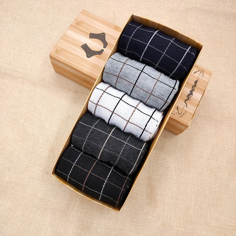 5-Pack Ademend Herensokken in Geschenkdoos
