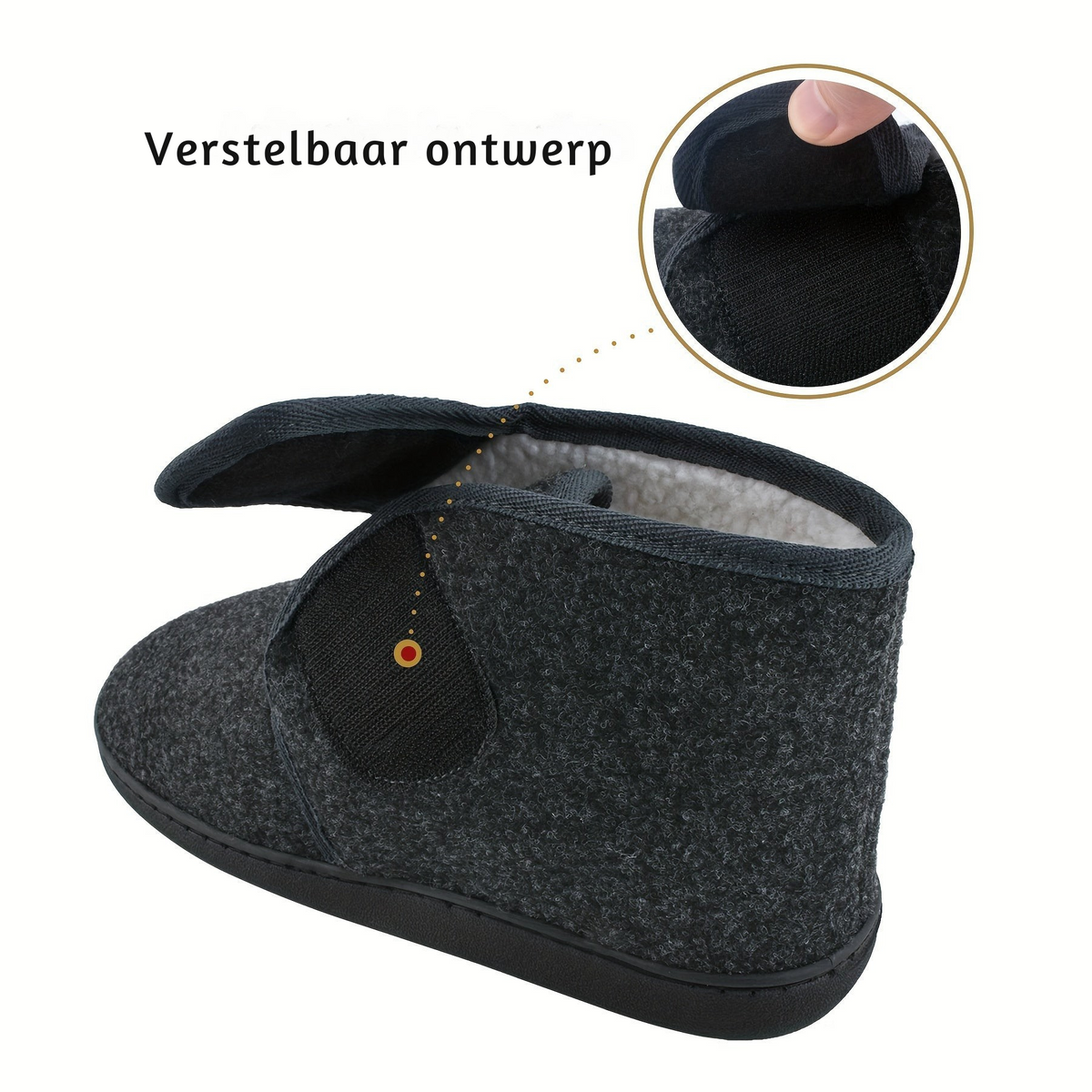 Heren Slippers met Stevige Enkelband
