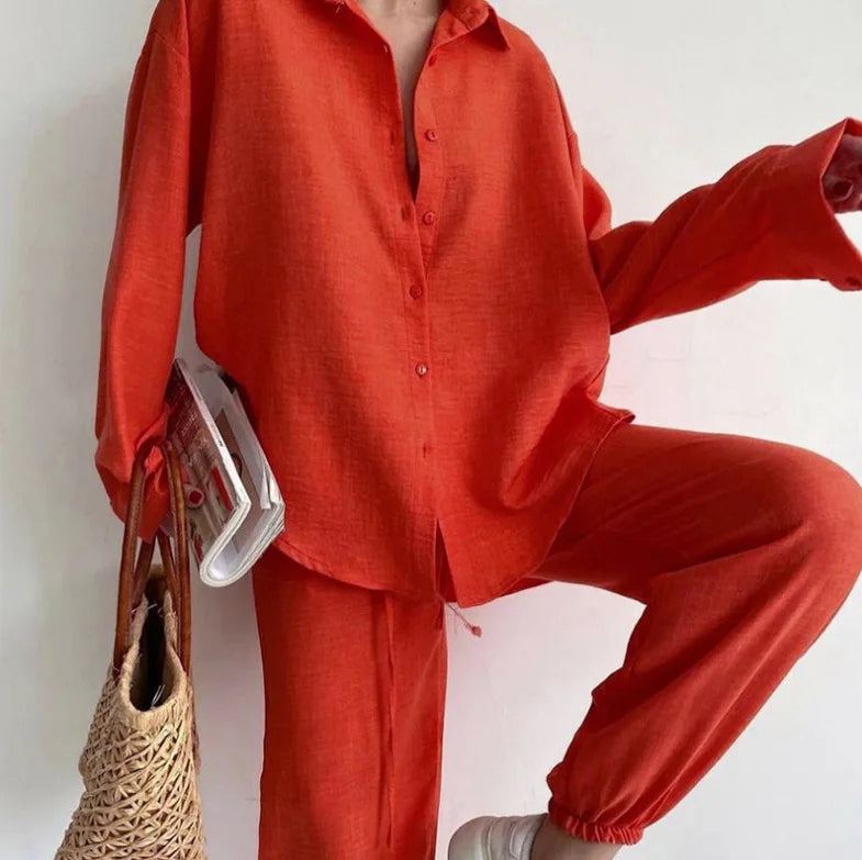Ava – comfortabel Chic Twee-delig Pak Dames