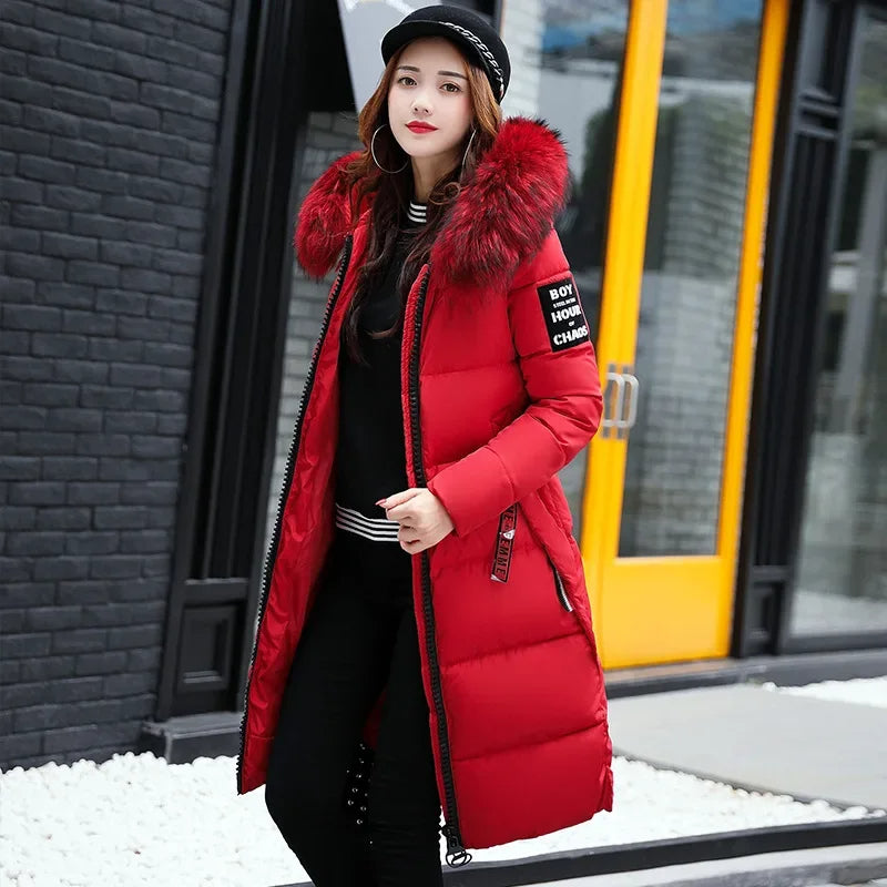 Khloe – Dames Winter Parka met Bontkraag