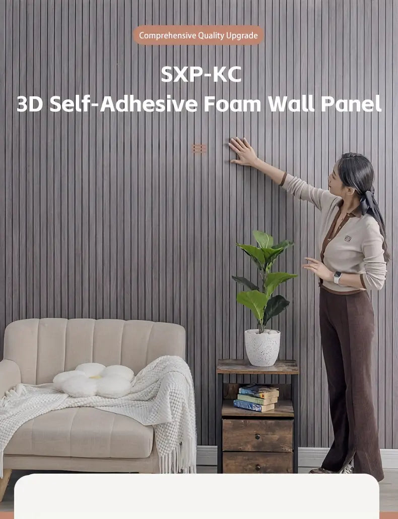 Zelfklevende 3D-wandpanelen van pvc