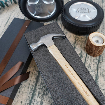 Gepersonaliseerde set met hamer en meetlint