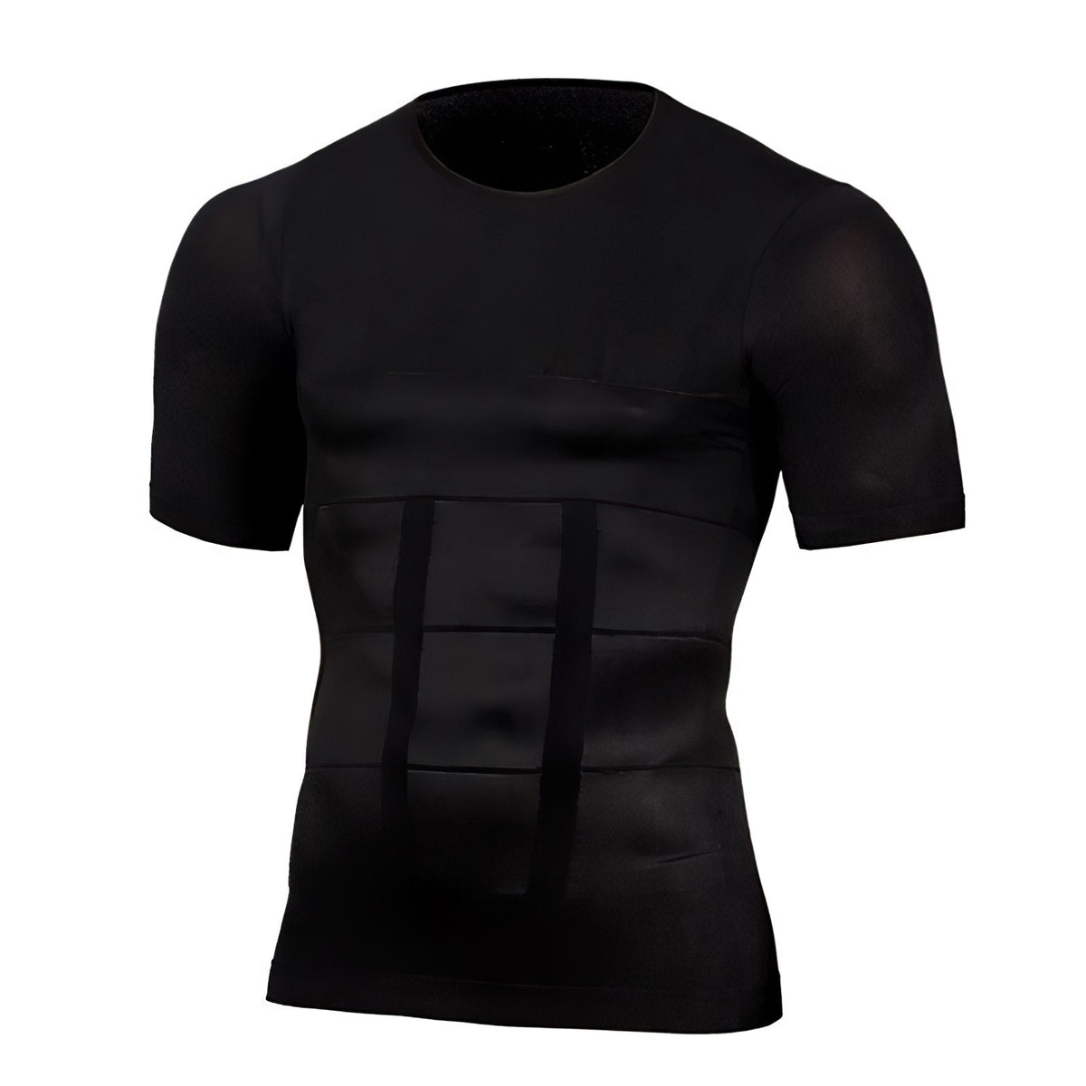 Compressie-fitness-T-shirt voor heren – ademende, elastische, figuurmodellerende sporttop