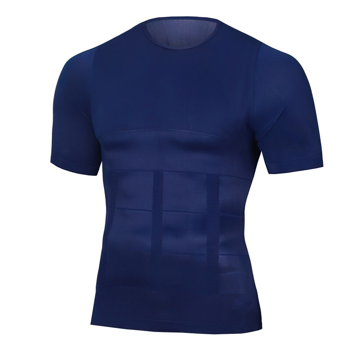 Compressie-fitness-T-shirt voor heren – ademende, elastische, figuurmodellerende sporttop