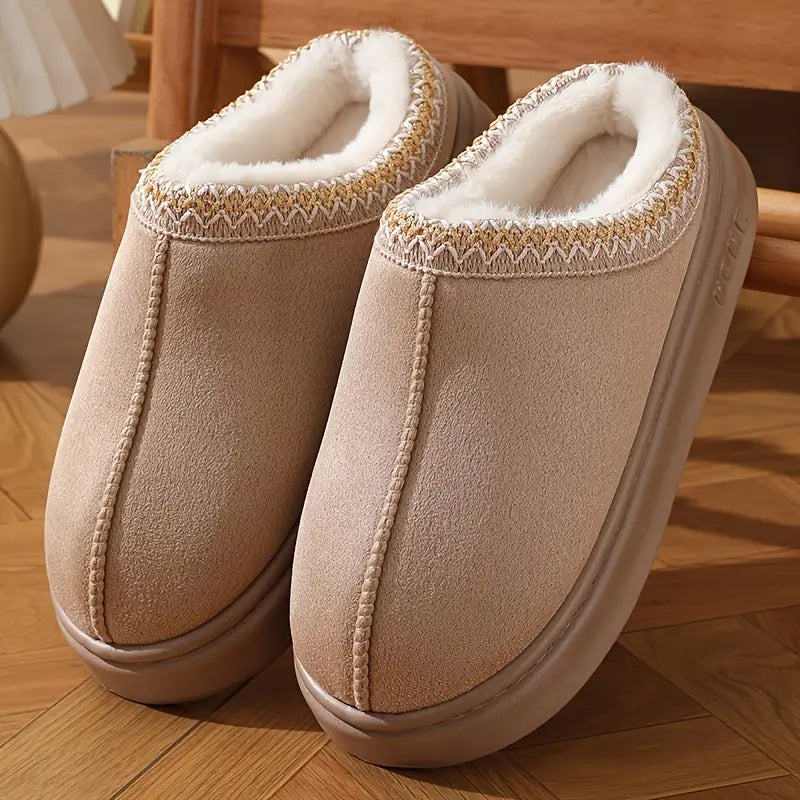 Luxe premium Pantoffels Met Bontvoering