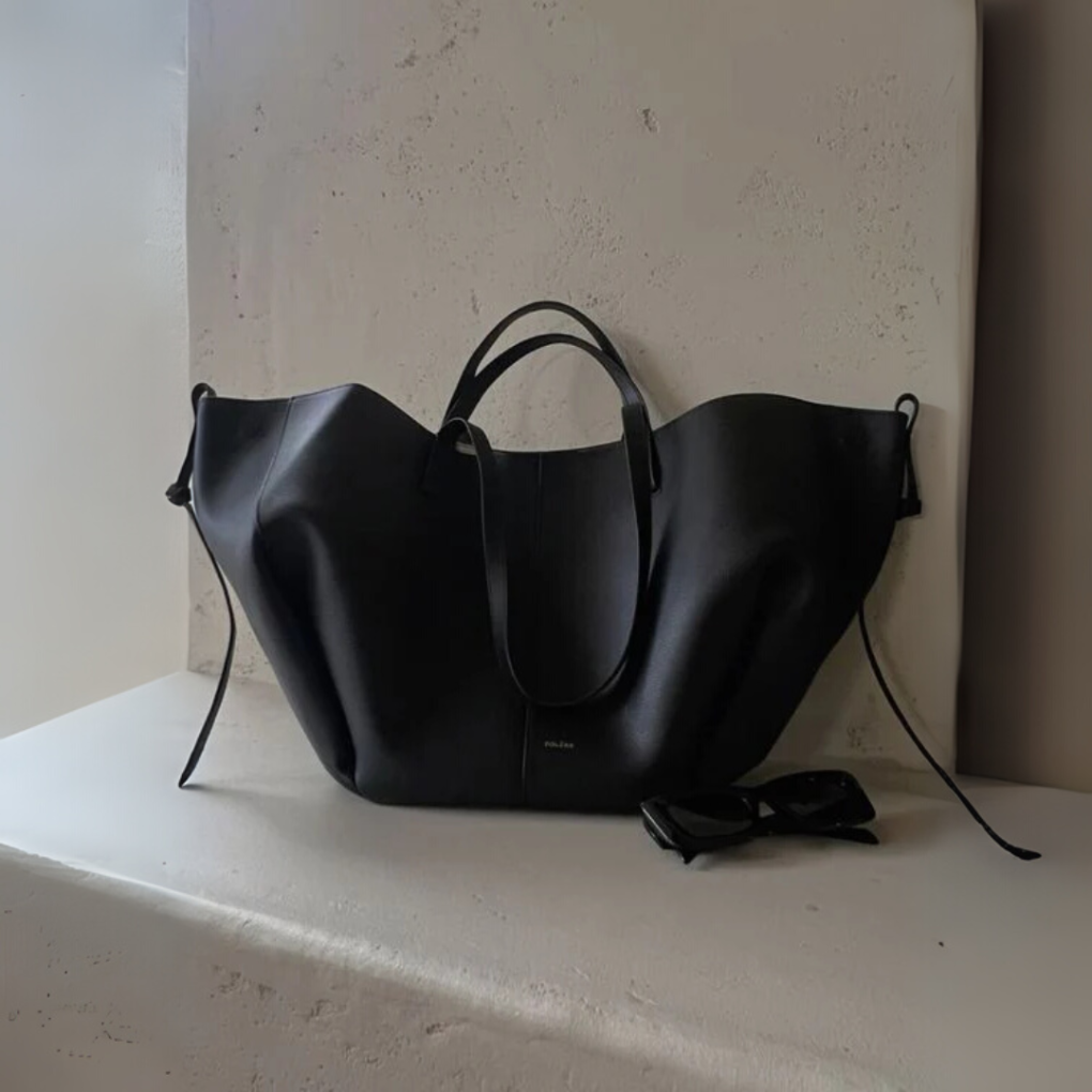 Shopper voor dames van waterdicht PVC in vintage stijl