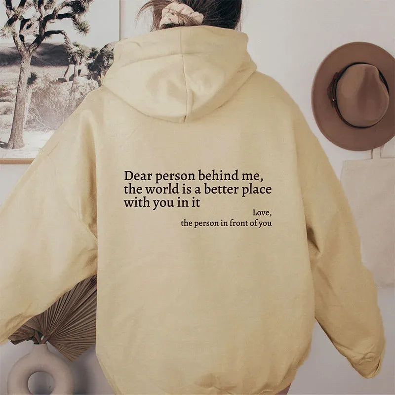 Hoodie met Print en Zakdetails voor Dames