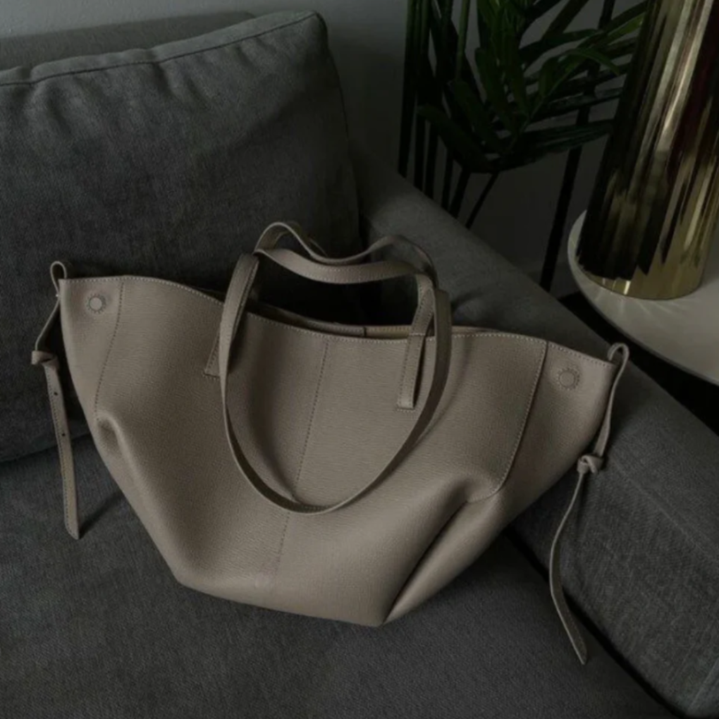 Shopper voor dames van waterdicht PVC in vintage stijl
