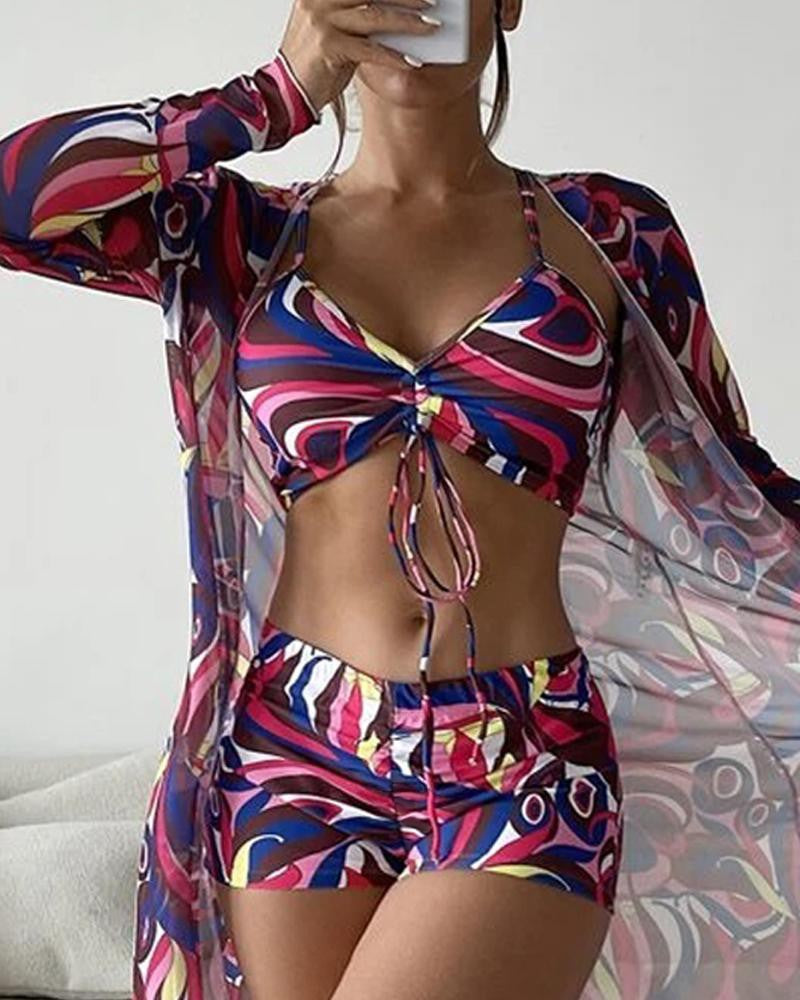 Driedelig luxe Bikini-Set