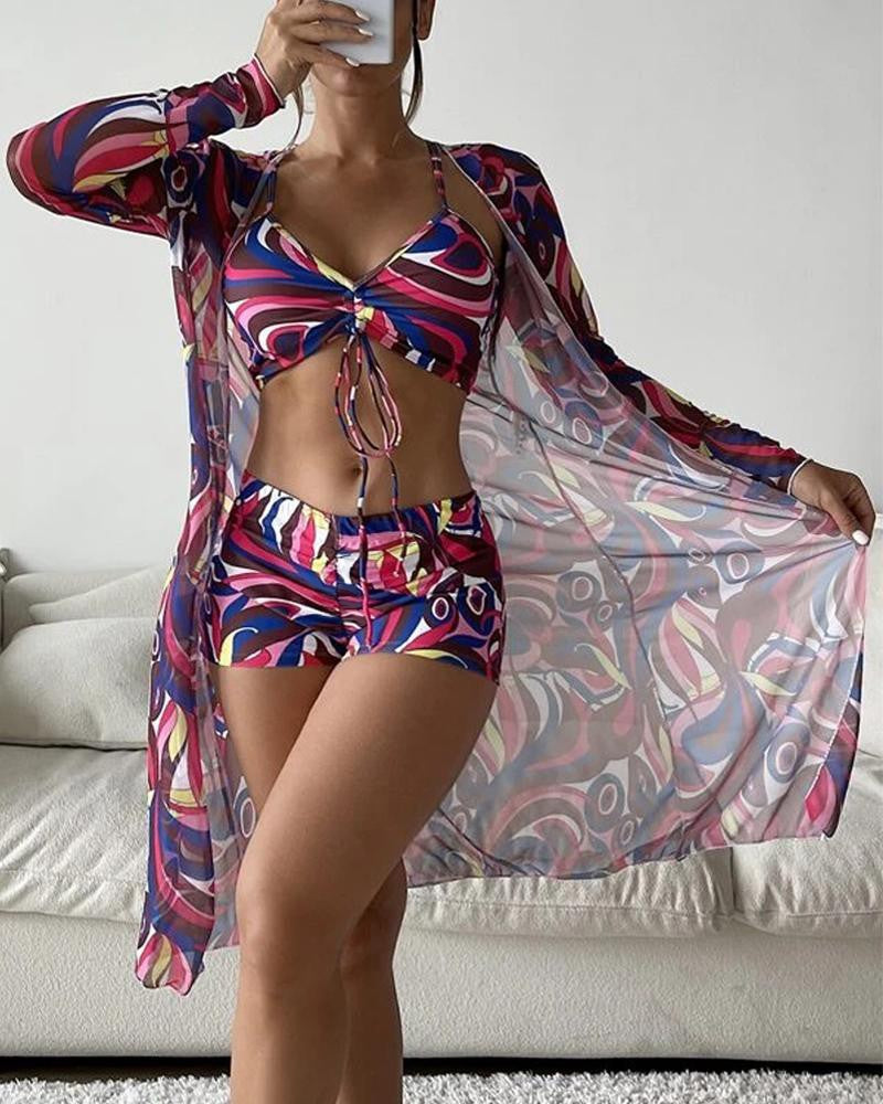 Driedelig luxe Bikini-Set