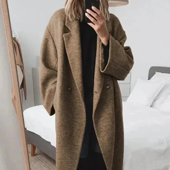 Freya – oversized Kasjmier Mantel