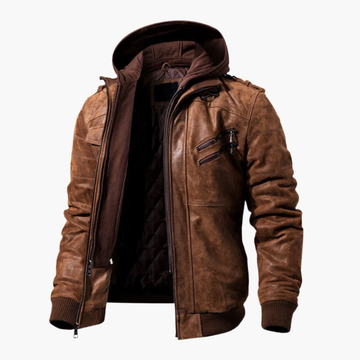 Heren hoodiejack met meerdere zakjes