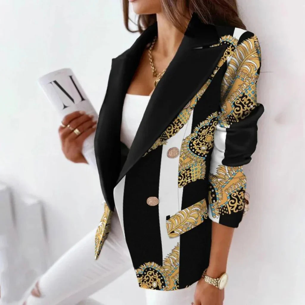 Damesblazer met Wendekraag