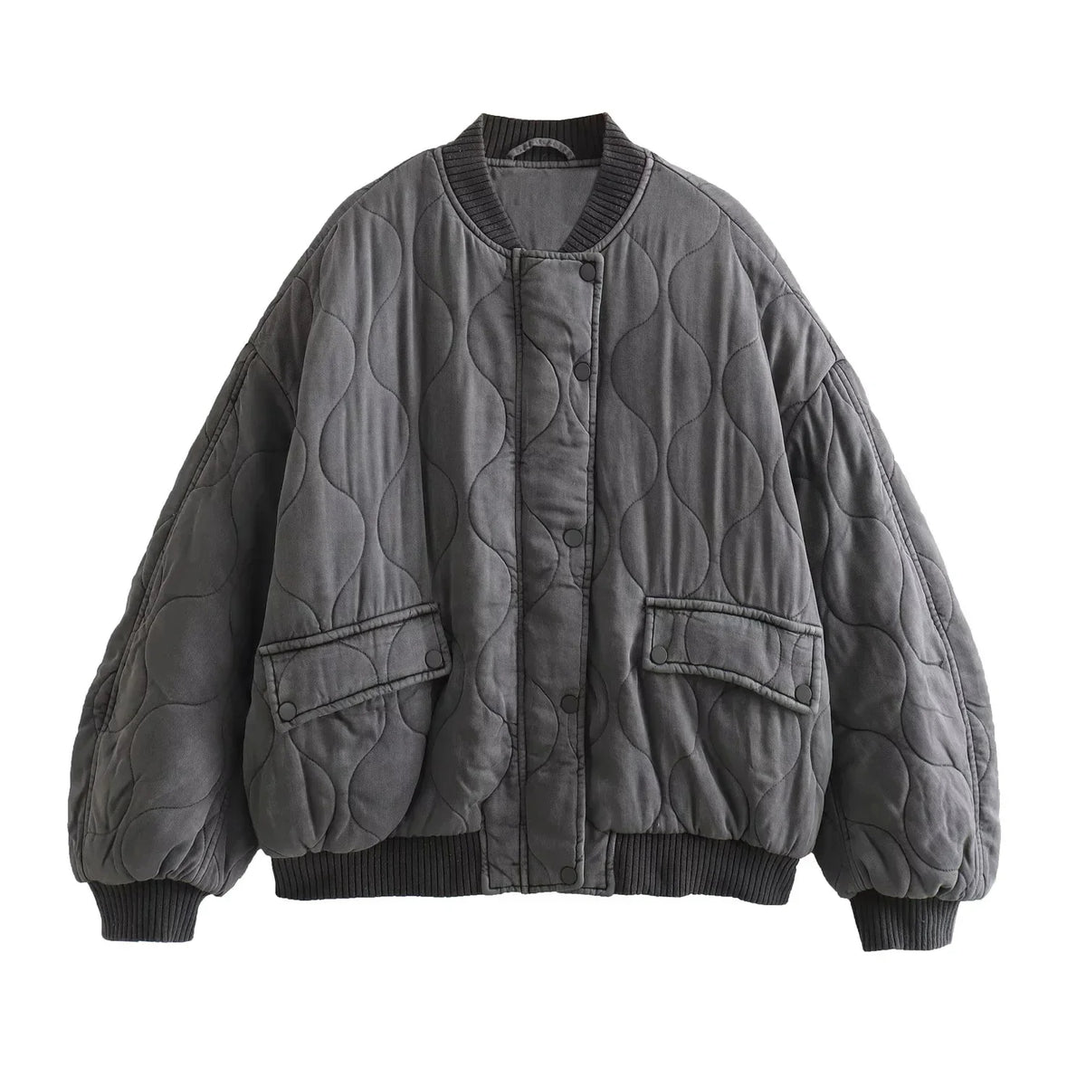 Jente - Oversized gewatteerde jas voor dames
