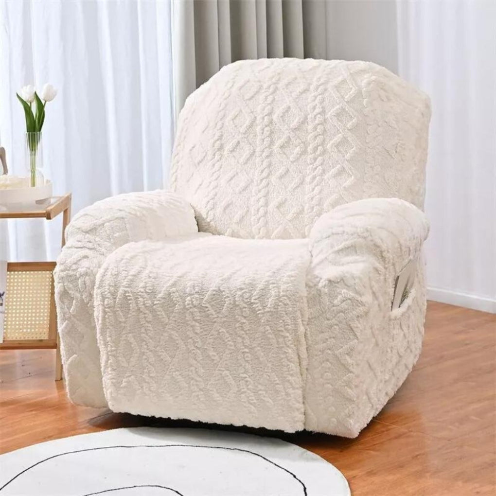 Zachte, antislip hoes voor relaxfauteuil, warm voor herfst en winter