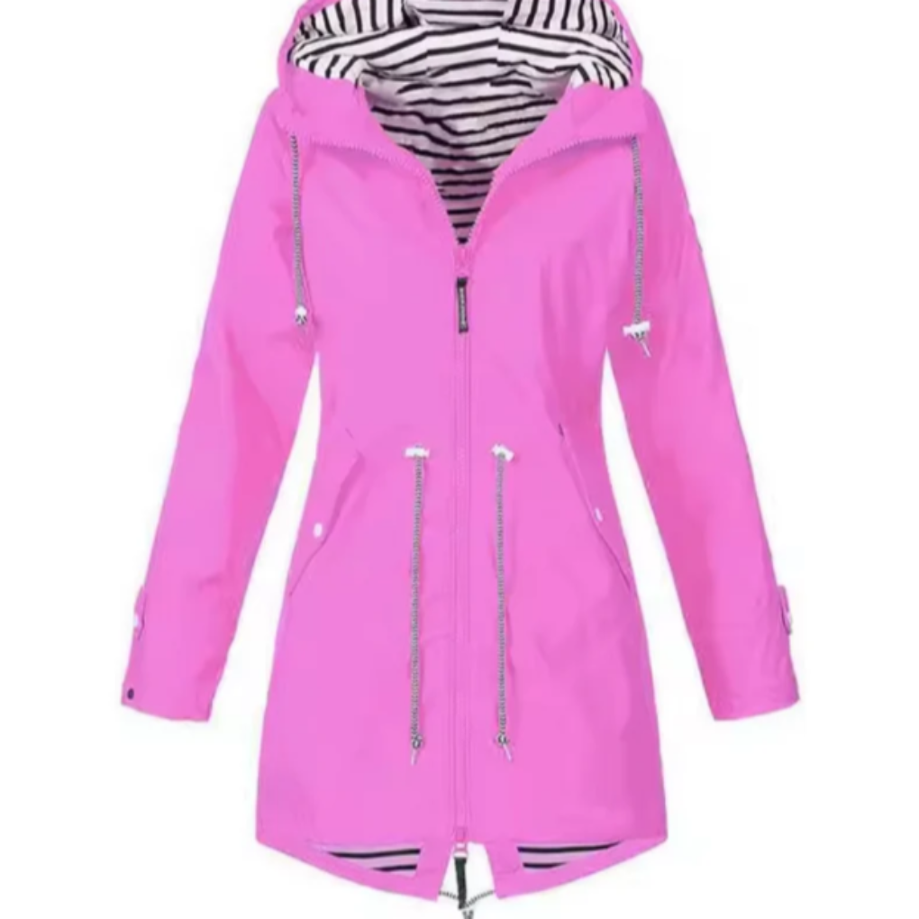 Waterdichte jas met capuchon voor dames