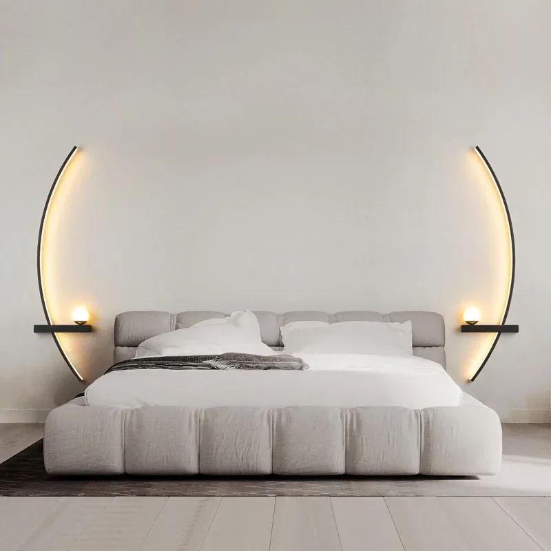 Nordic LED Wandlamp - Strakke Strepen Muurverlichting voor Slaapkamer, Woonkamer, Studeerkamer en Trap
