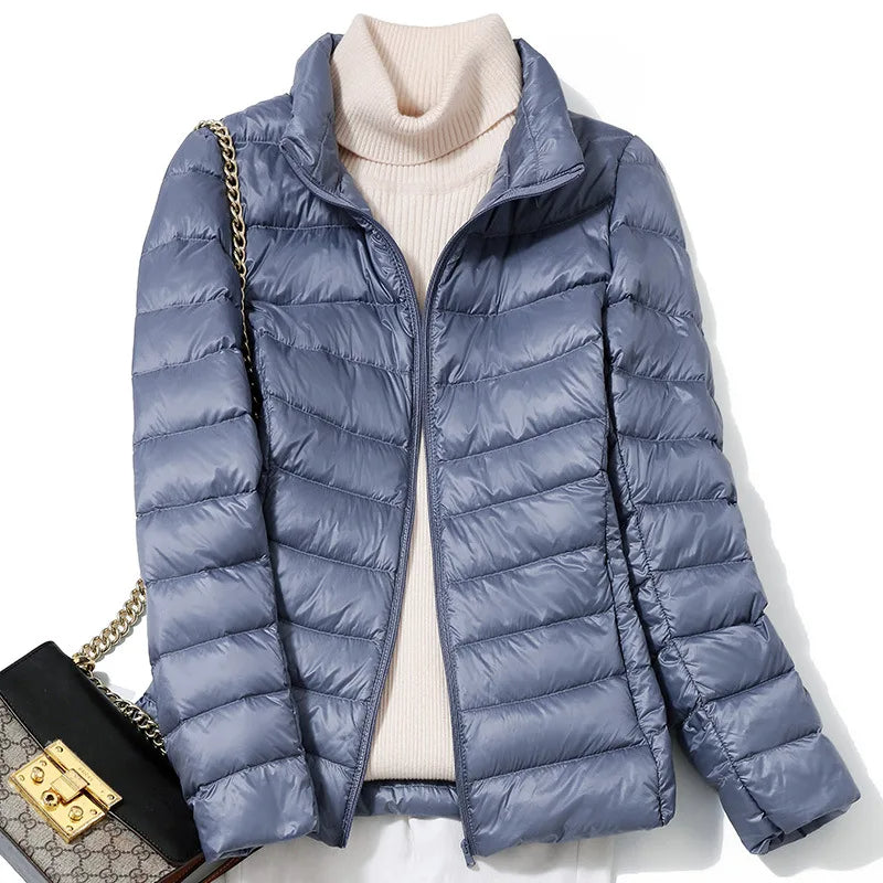 Dames Ultralichte Donsjacket met Slanke Pasvorm