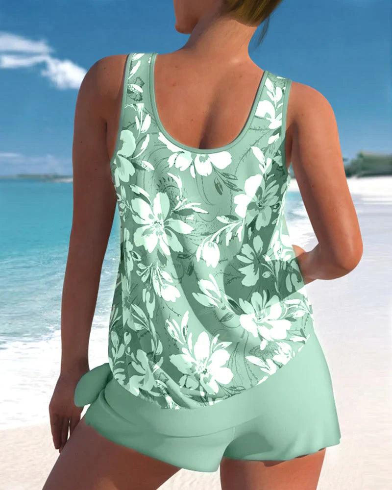 Tweedelige Tankini Badpakset voor Dames