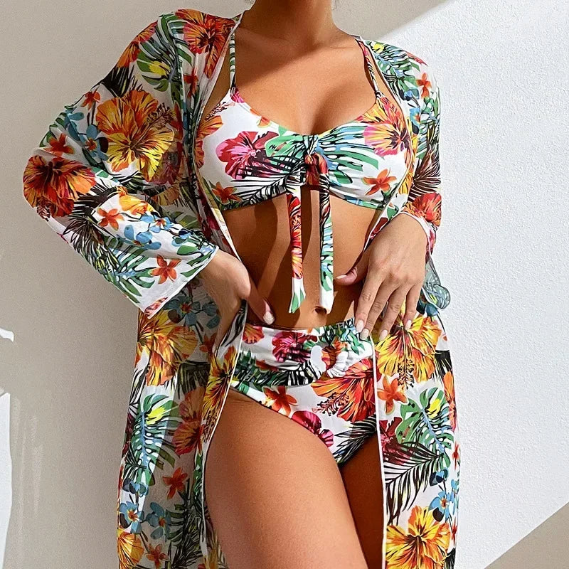 Hoymans WaveCharm – Drie-delige Bikini Set met Cover-Up