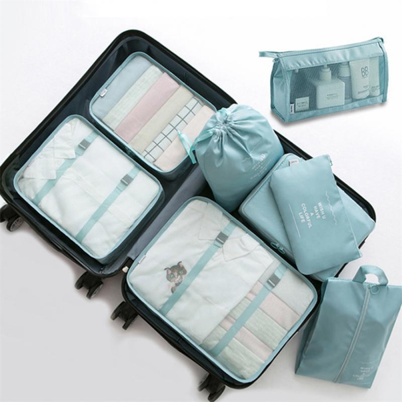 8-Delige Organizer Set voor Reizen en Bagage