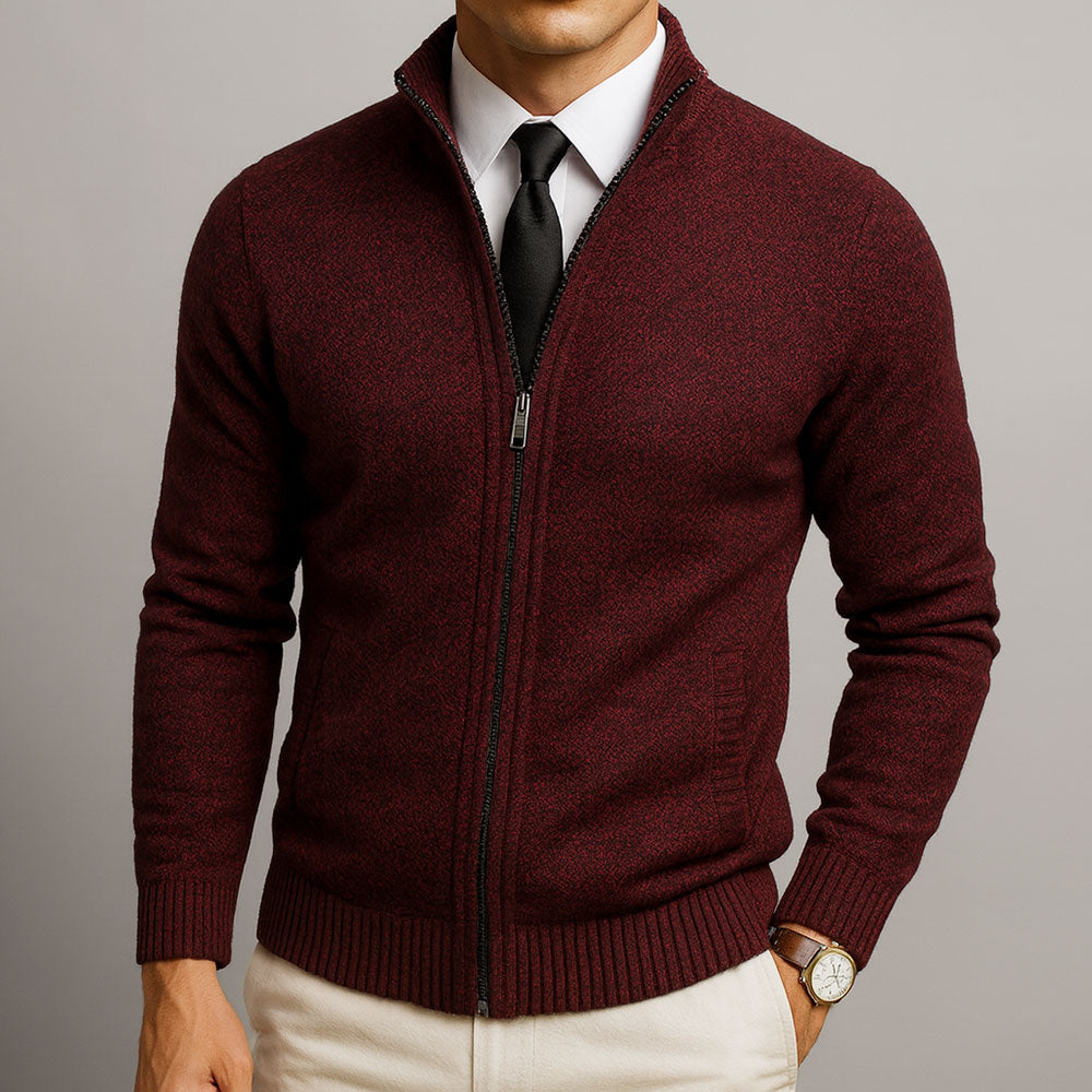 Davi™ | Moderne Getextureerde Zip Trui