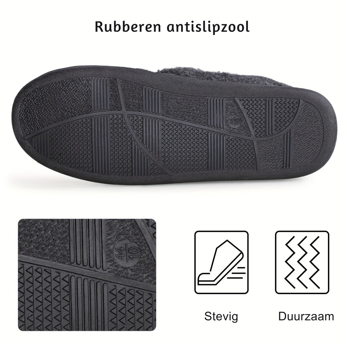 Heren Slippers met Stevige Enkelband