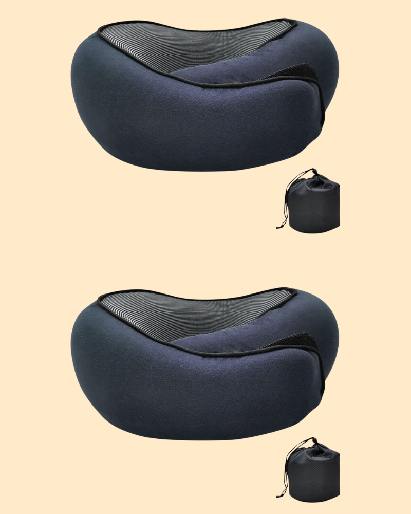 Ergonomische nekkussens voor op reis met traagschuim