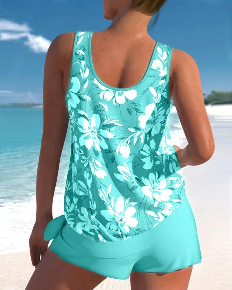 Tweedelige Tankini Badpakset voor Dames