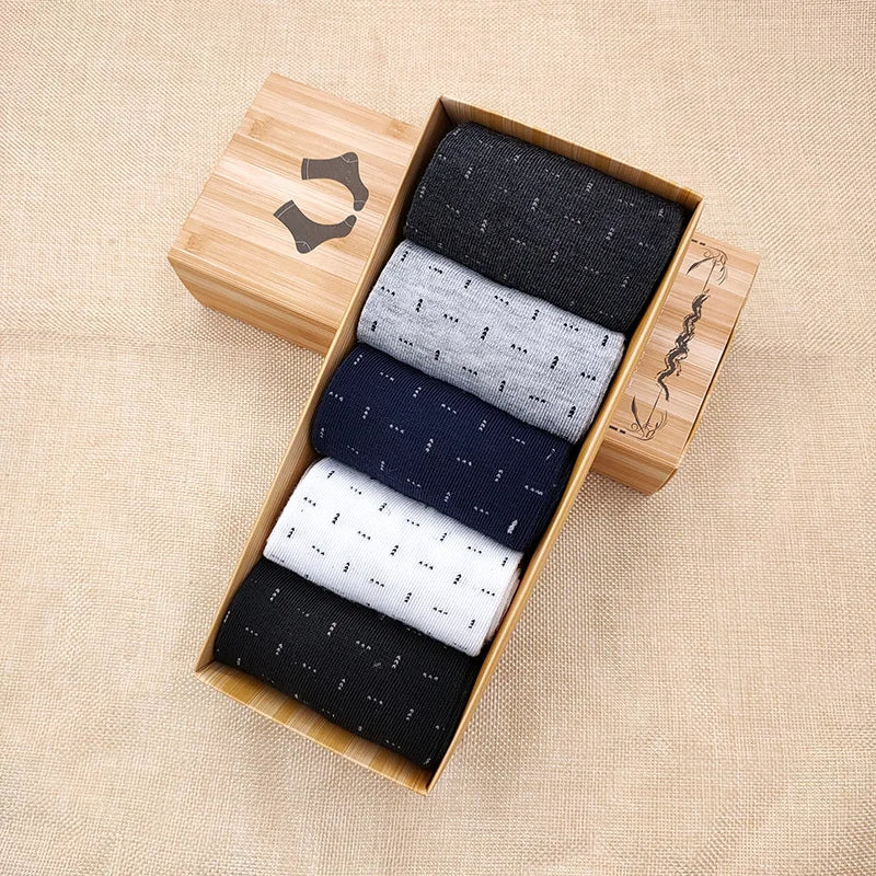 5-Pack Ademend Herensokken in Geschenkdoos