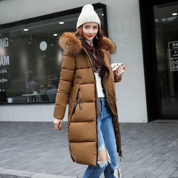 Khloe – Dames Winter Parka met Bontkraag