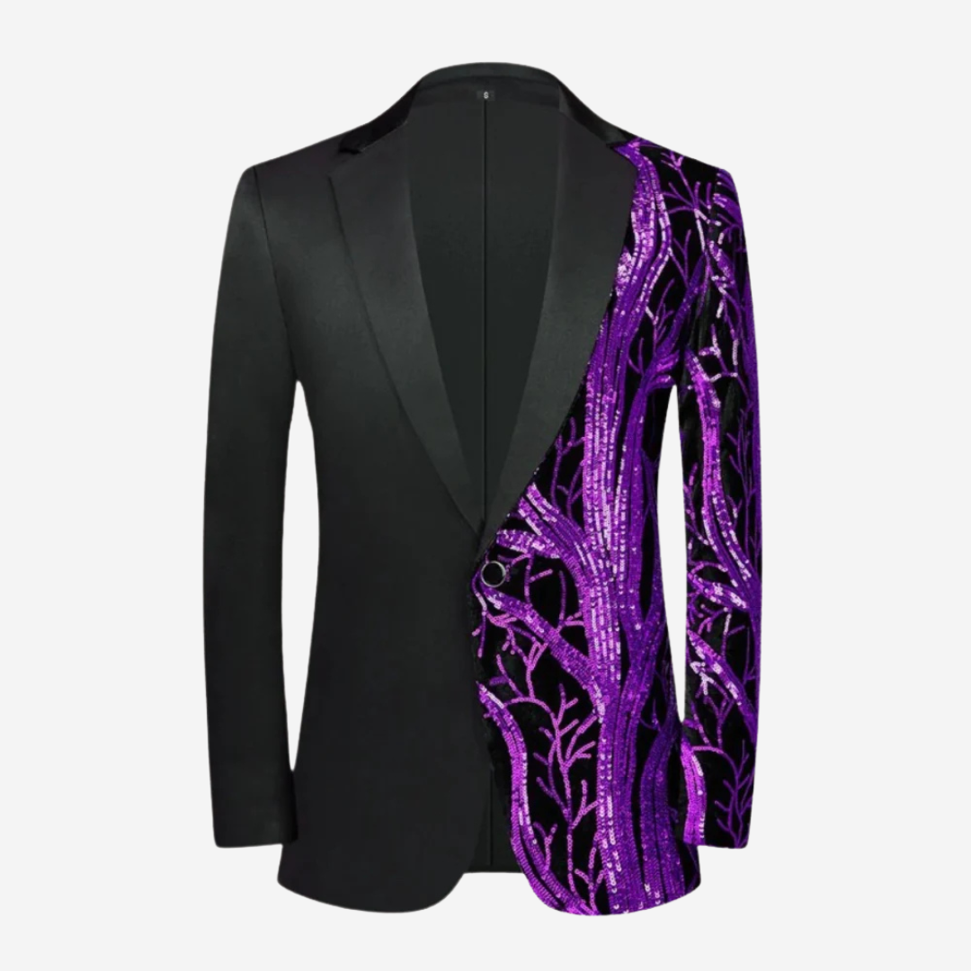 Luxe pailletten blazer voor heren