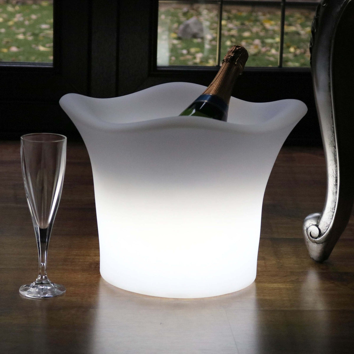 Luxe Kleurveranderende LED ijsemmer: luxe EN Draagbare Koeler Voor Drinken En Feestjes