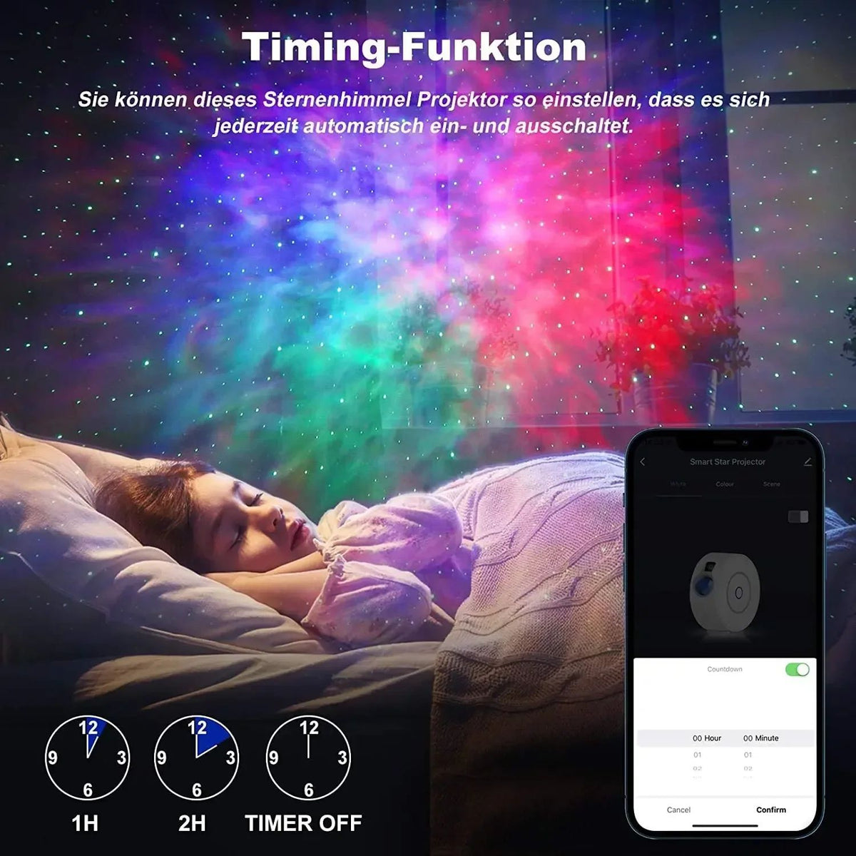 jouwwinkelSmart - Wifi Galaxy Projector met Spraakbesturing en App Controle