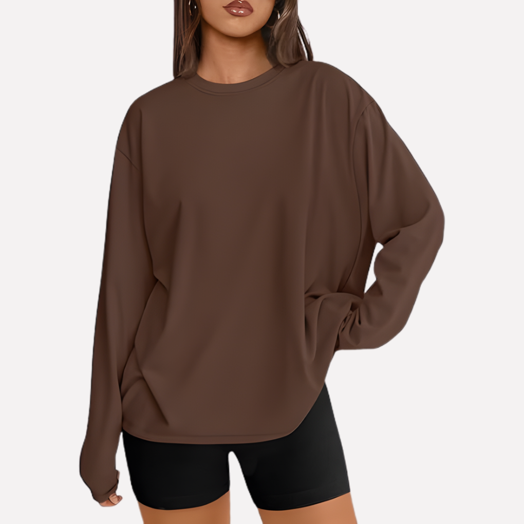 Vrouwen oversized shirt met lange mouwen