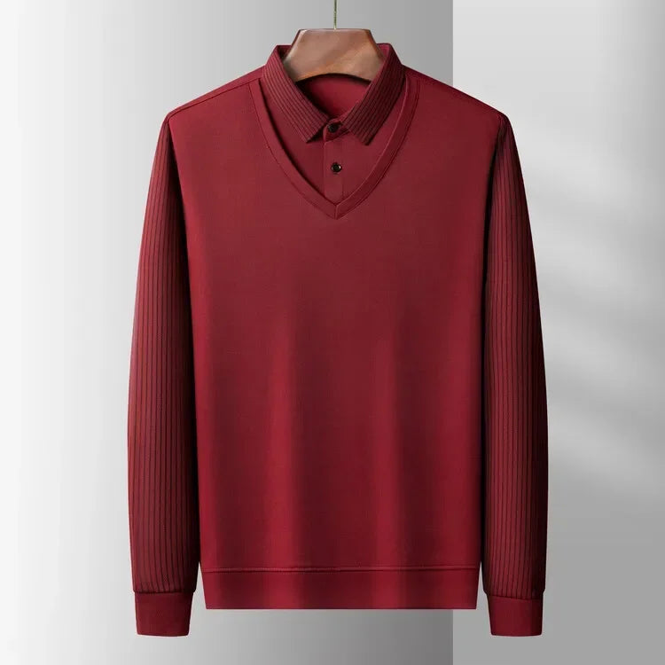 Renlo – Heren Casual herenpolo met ingebouwde kraaglook