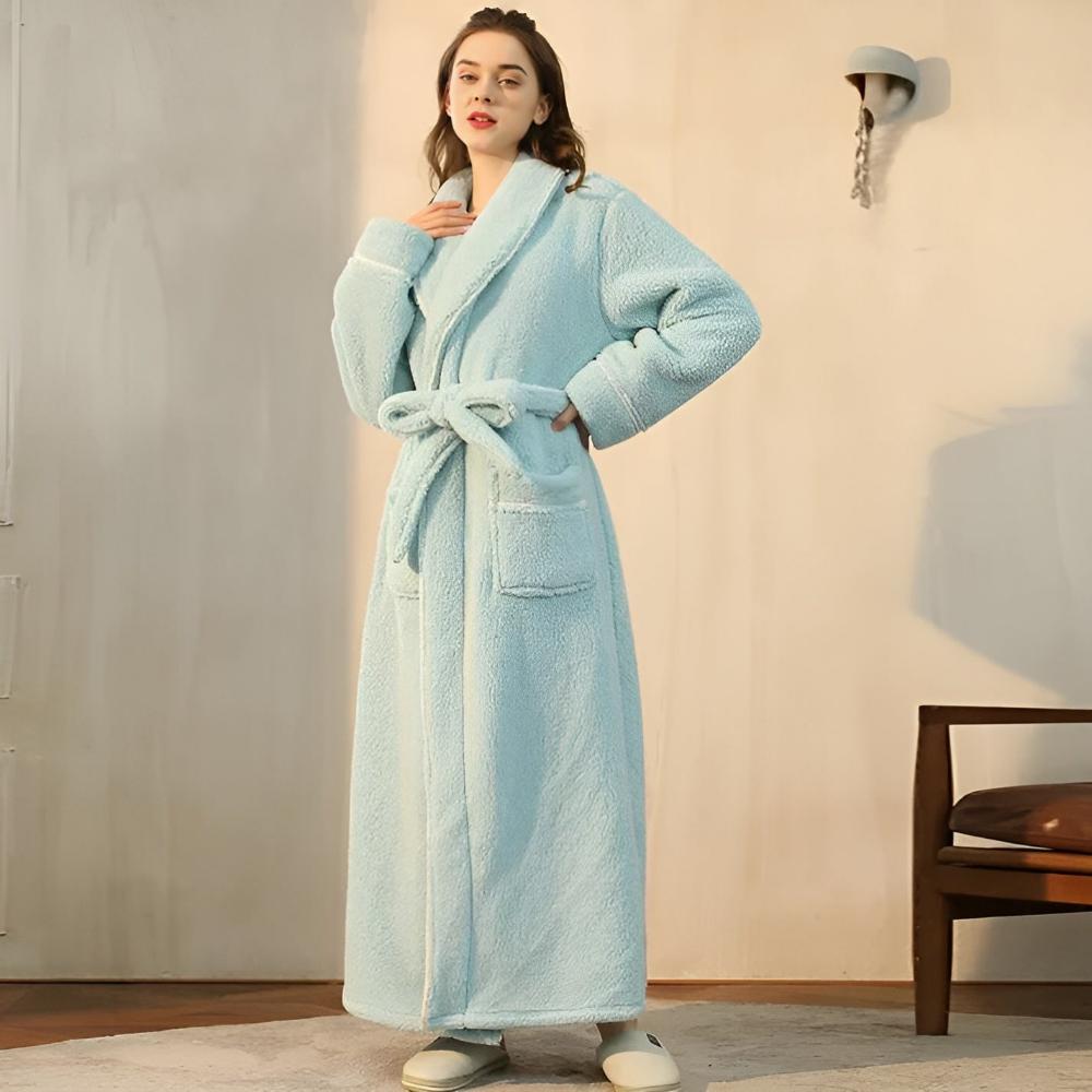Luxe fleece badjas voor warmte en comfort