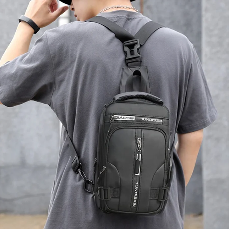 Waterdichte Anti-diefstal Crossbody Tas met USB-poort