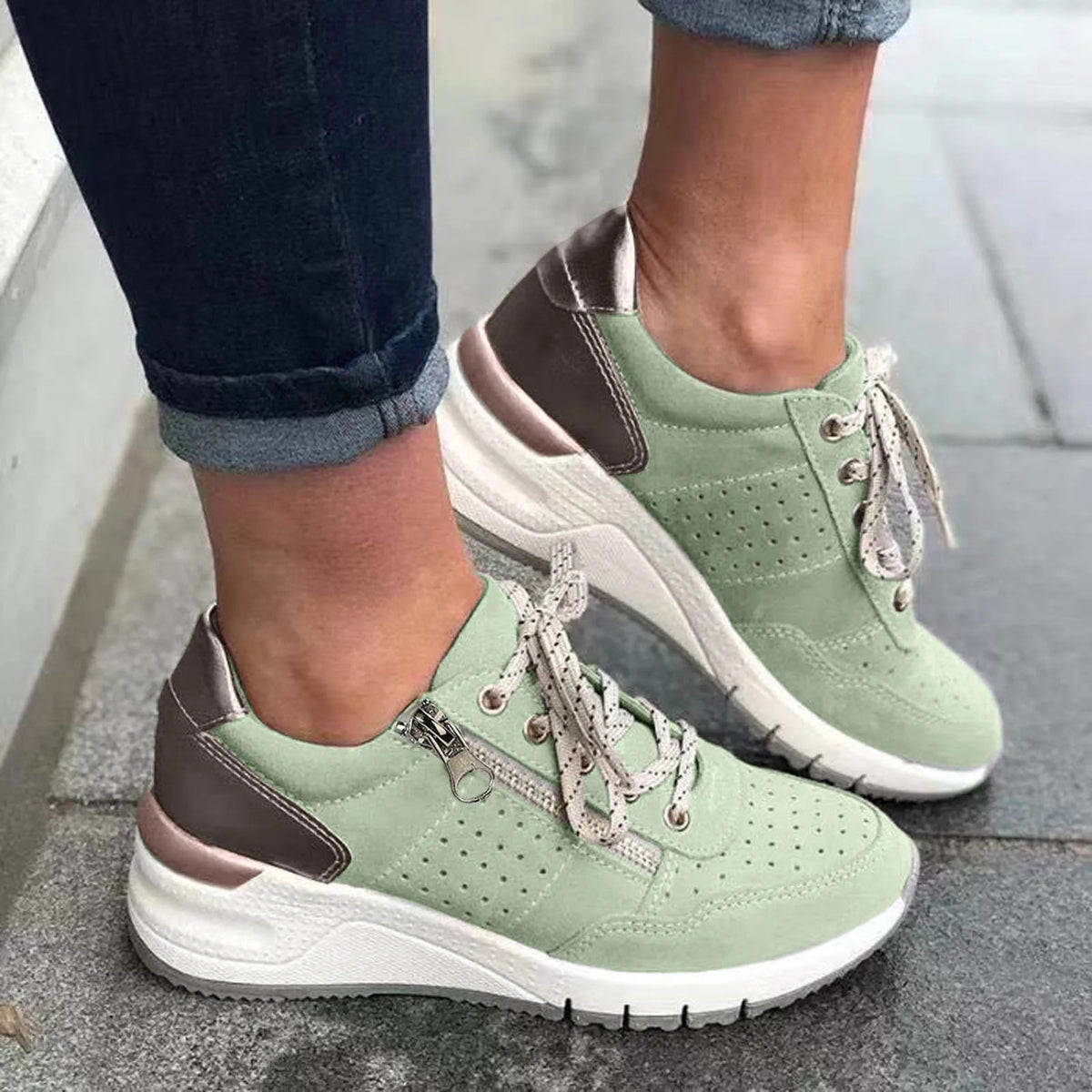 Emersyn – Trendy Dikke Zool Sneakers voor Dames