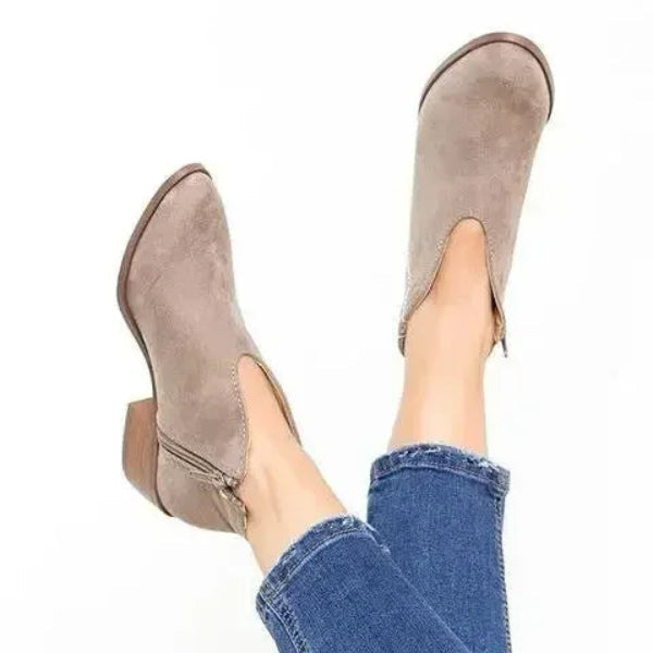 Elegante Suède Enkelboots