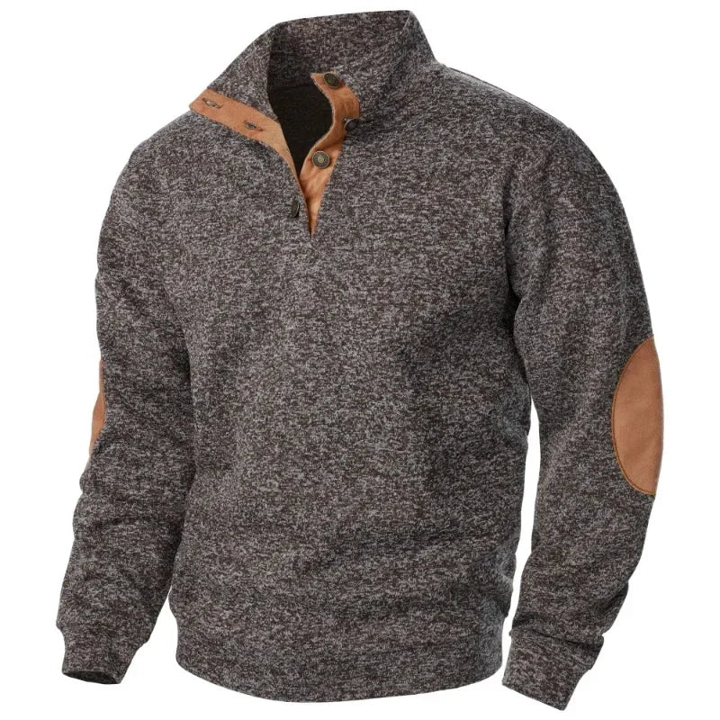 Sweatshirt met v-hals voor heren