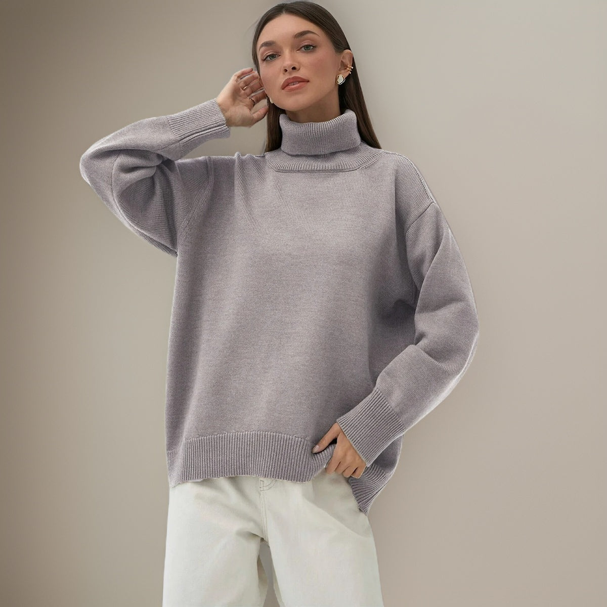 Oversized coltrui voor de winter voor dames