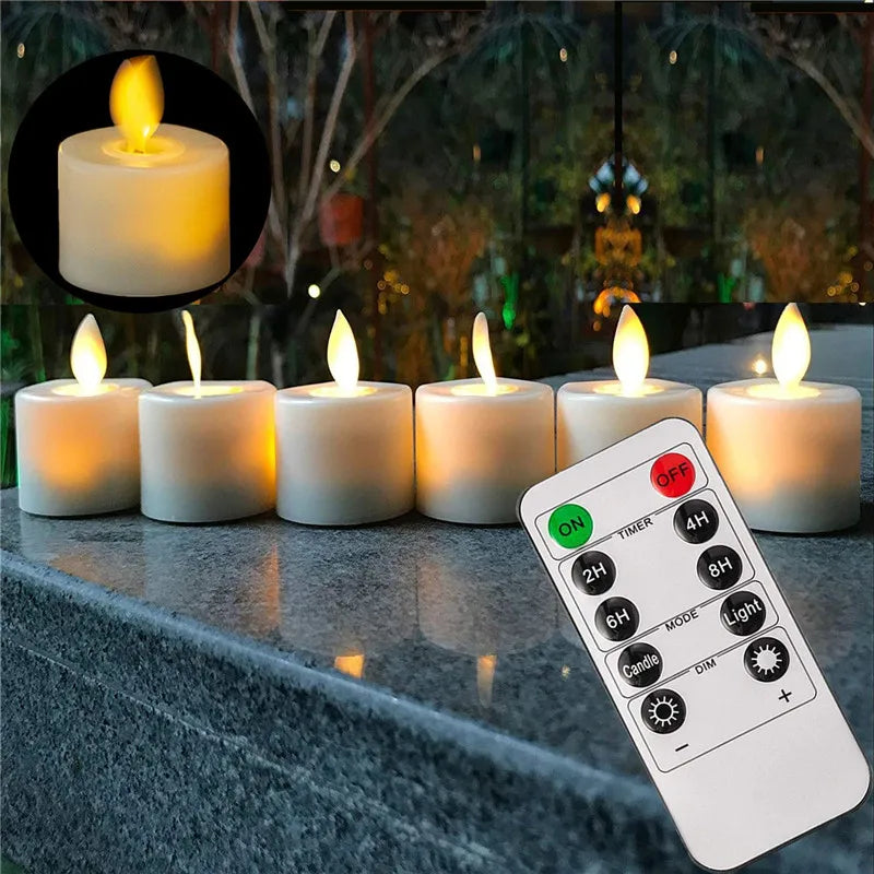 Set led-kaarsen met realistische waslook
