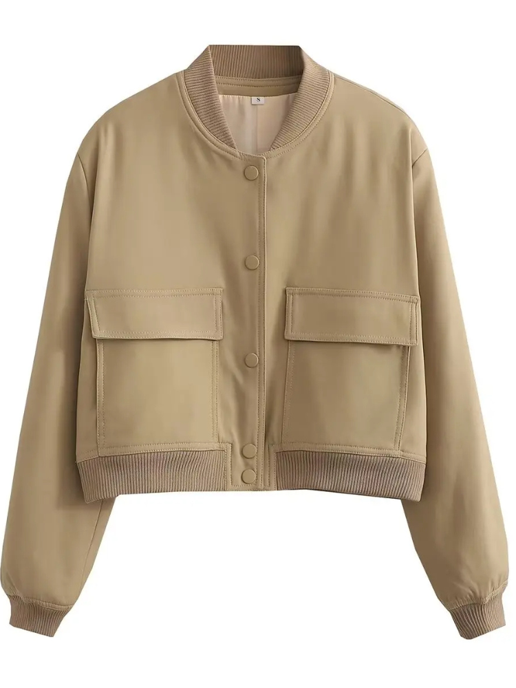 Anella - Casual Bomberjack Dames Met Druknoopsluiting cropped jasje zomerjas tussenjas comfortabel