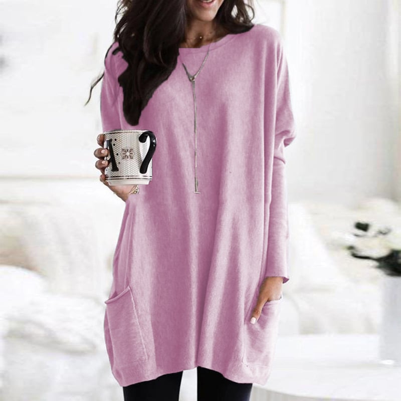 Comfortabele lange Sweater Met Zakken - Noa