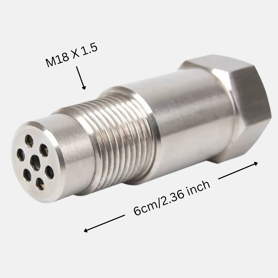 CEL-fixadapter met minikatalysator voor de O2-sensor