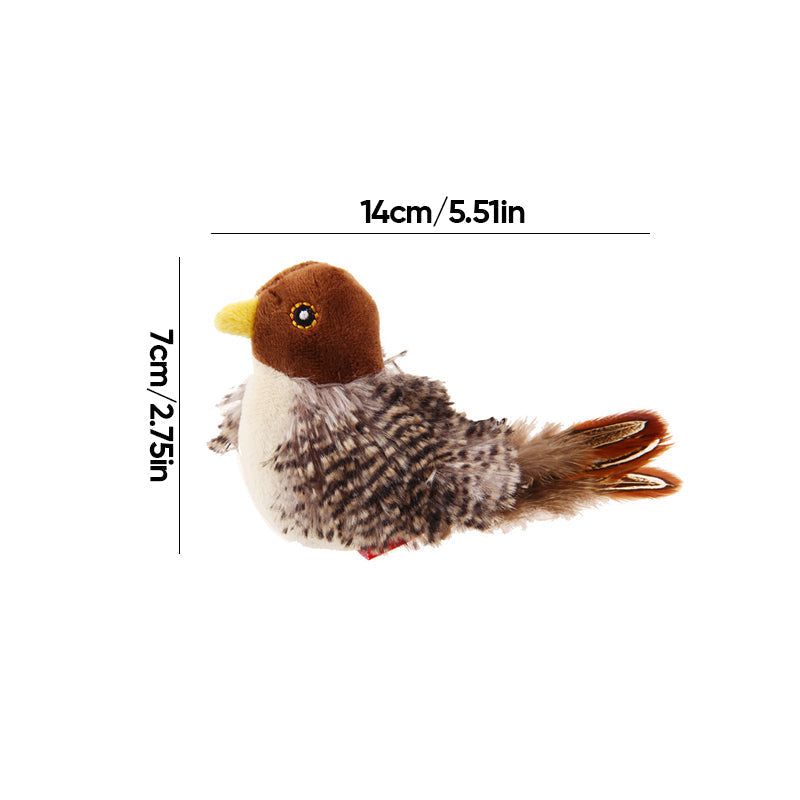 Decoratieve vogel met tjilpgeluid