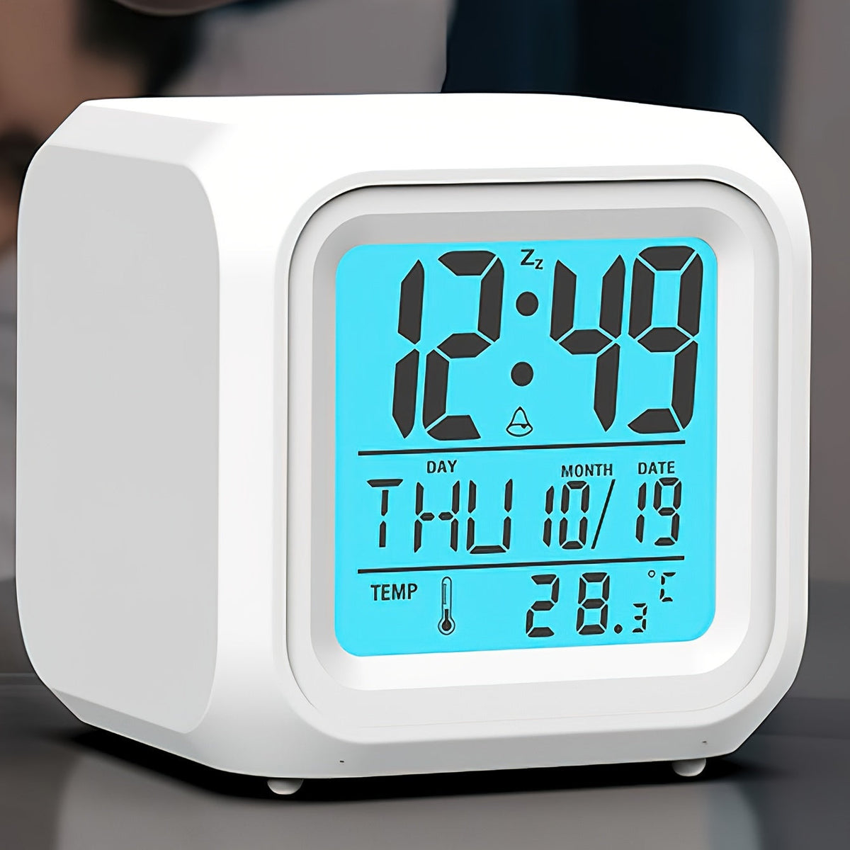 Digitale LED-klok met temperatuurweergave – Stil en helder voor elke ruimte