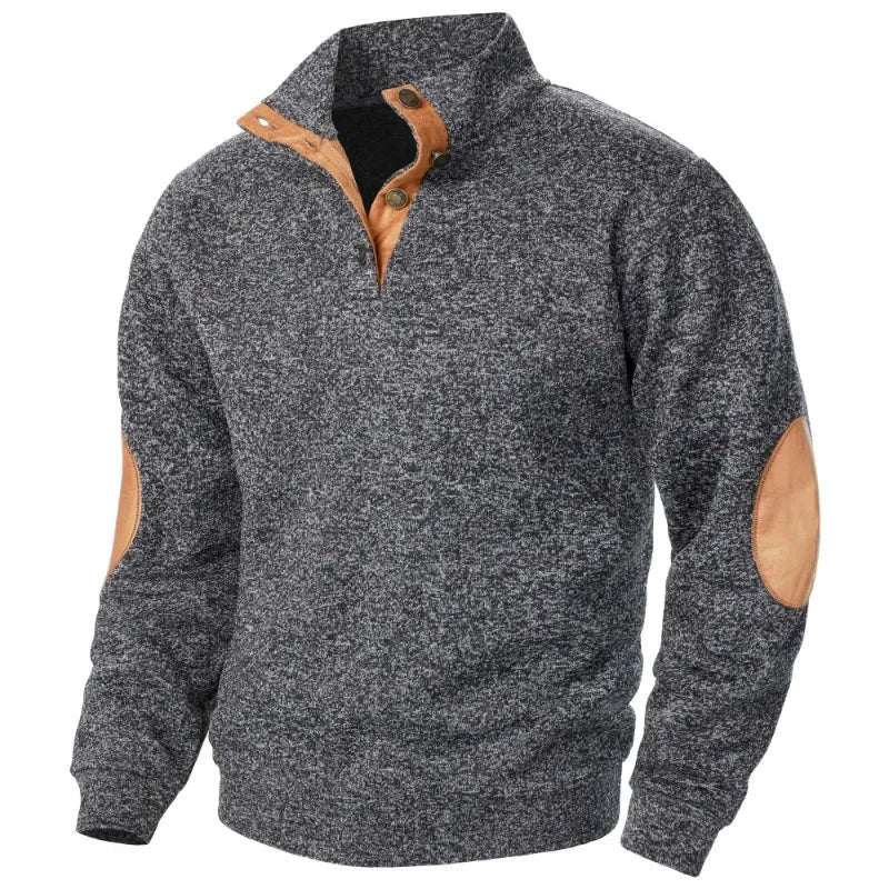 Sweatshirt met v-hals voor heren