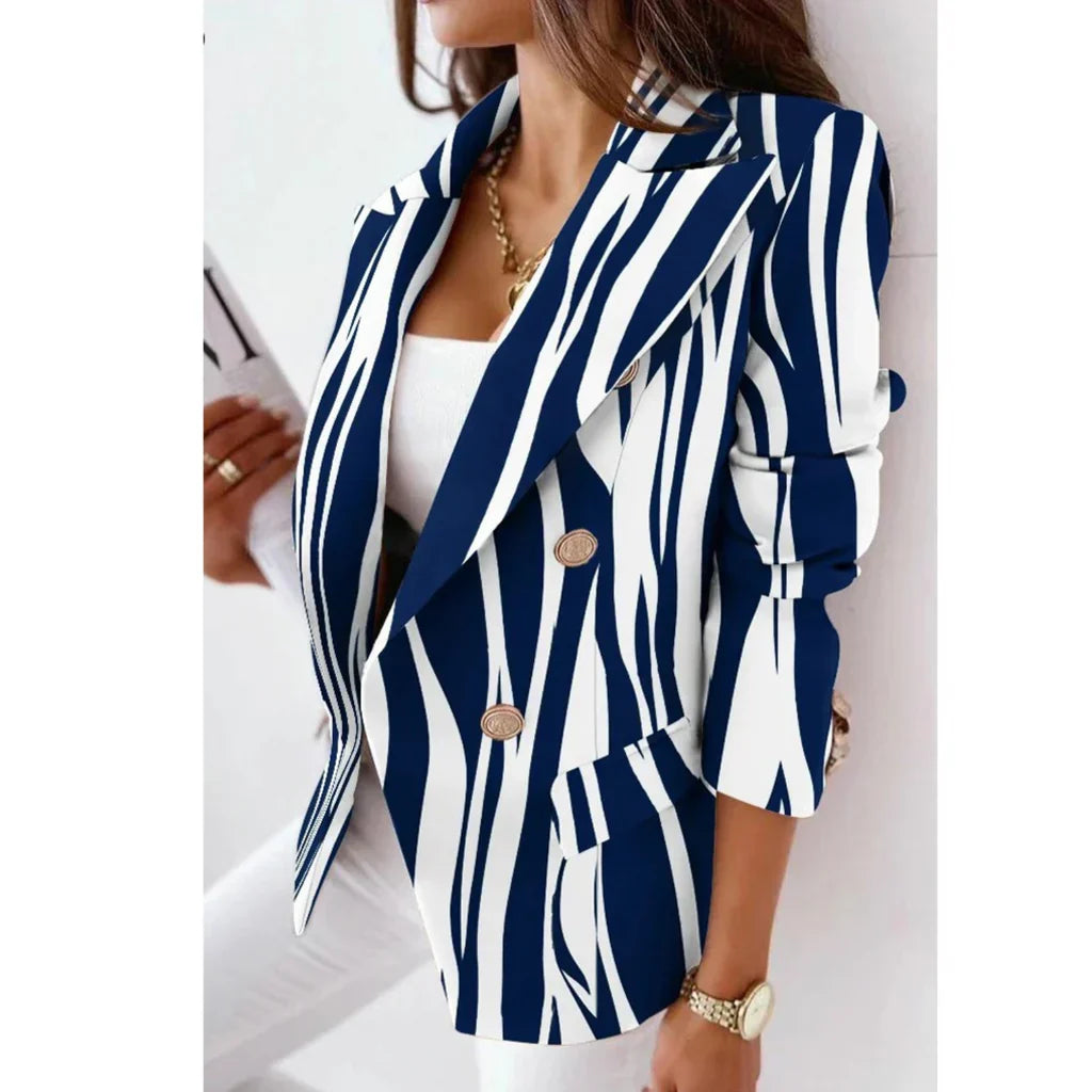 Damesblazer met Wendekraag